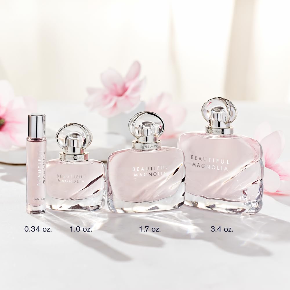 Estée Lauder Beautiful Magnolia Eau de Parfum Spray with Notes of Lush Magnolia, Solar Gardenia, Warm Woods & Luminous Musk | Floral Perfume for Women | Perfumes for Women