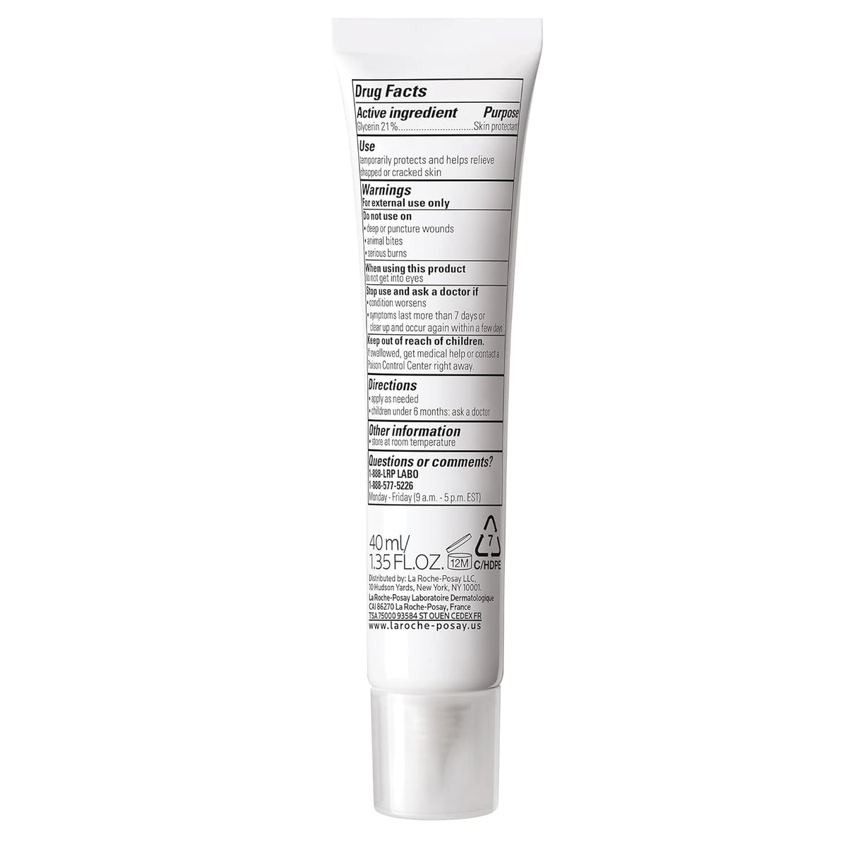 La Roche-Posay Cicaplast Gel B5, Protective Repair Gel for Cracked, Chapped Skin with Madecassoside and Glycerin, Tested Post-Procedure, Post-Stitches, Post-Laser, 1.35 Fl Oz