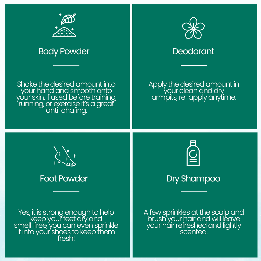 2-Pack Talc-Free Natural Body And Deodorant Powder