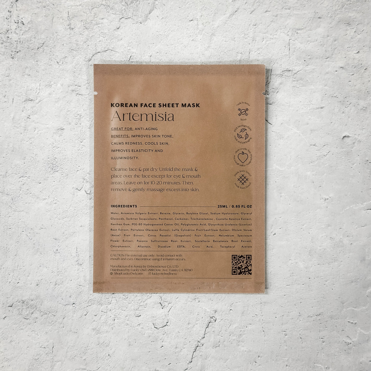 Korean Sheet Mask - You Deserve a Break | Lucky Owl