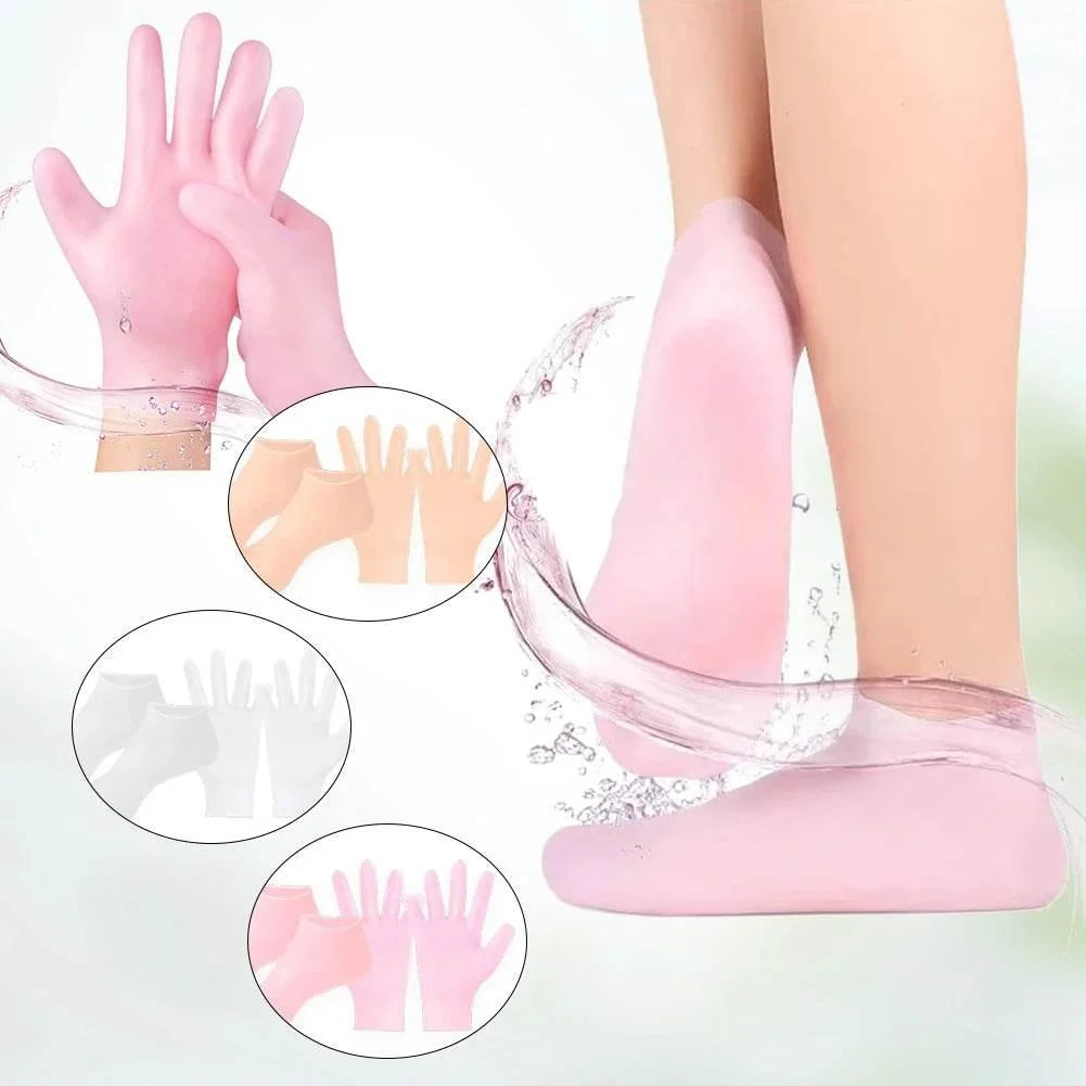 Silicone Socks Moisturizing Gel Socks Exfoliating and Preventing Dryness Spa Foot Care