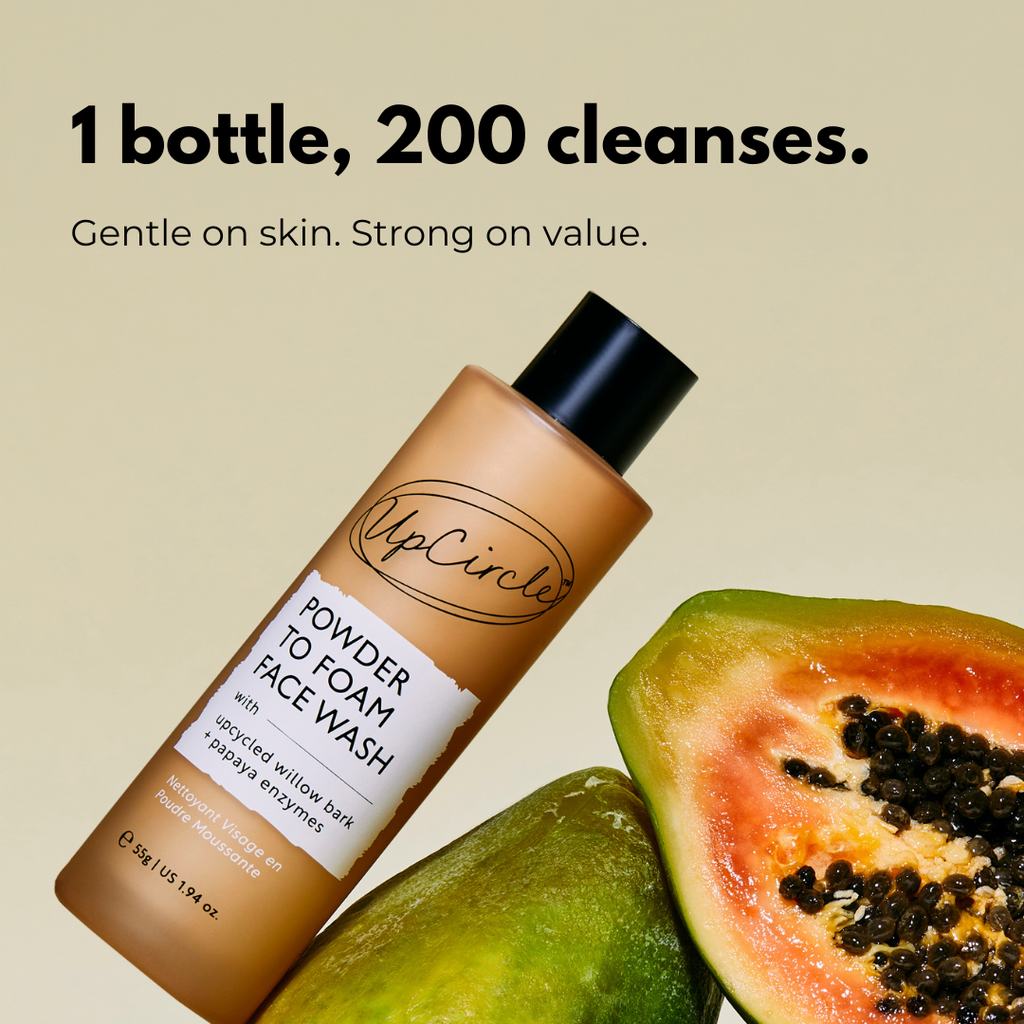 Powder To Foam Face Wash with Willow Bark + Papaya Enzymes