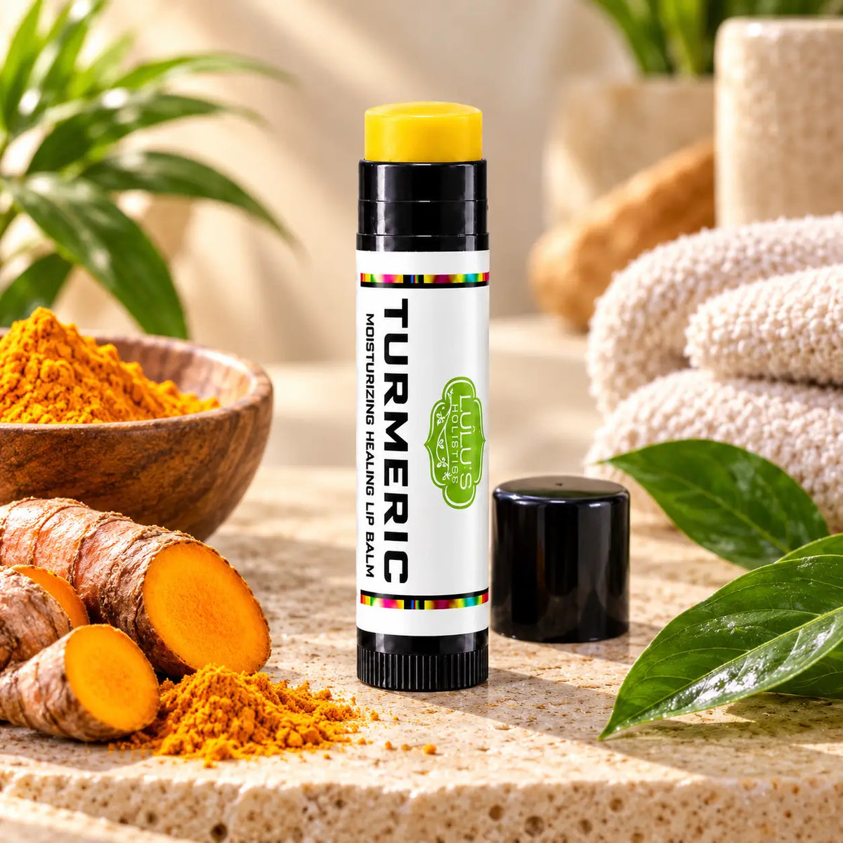 Lulu's Holistics Turmeric Moisture-Lock Conditioning Lip Balm (0.15oz)
